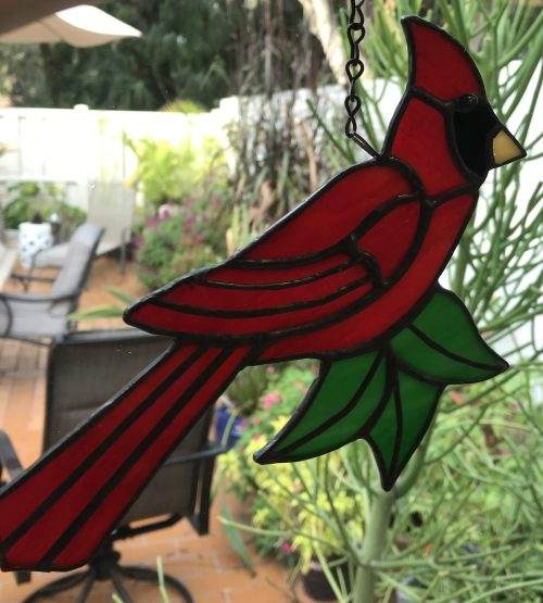 Stained Glass Red Cardinal MADE-TO-ORDER - Image 3