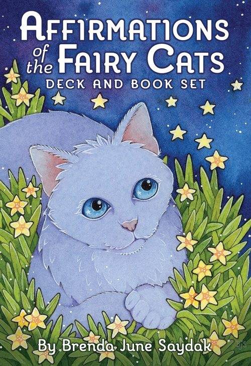 Affirmations of the Fairy Cats deck & book by Brenda June Saydak New sealed FREE SHIPPING