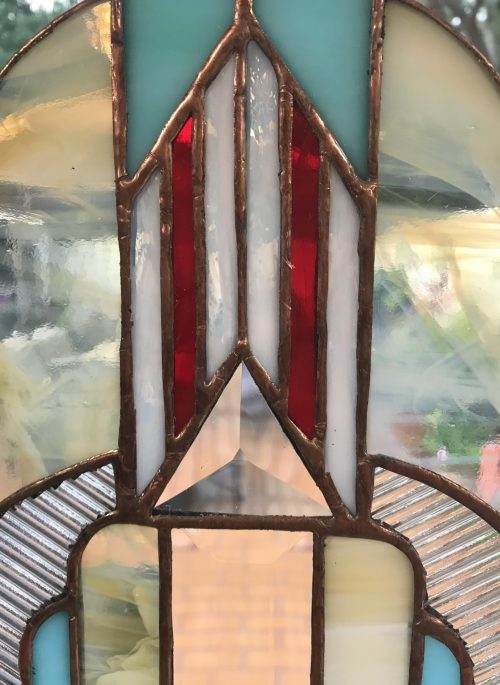 Art Deco Stained Glass Art Panel MADE-to-ORDER - Image 8