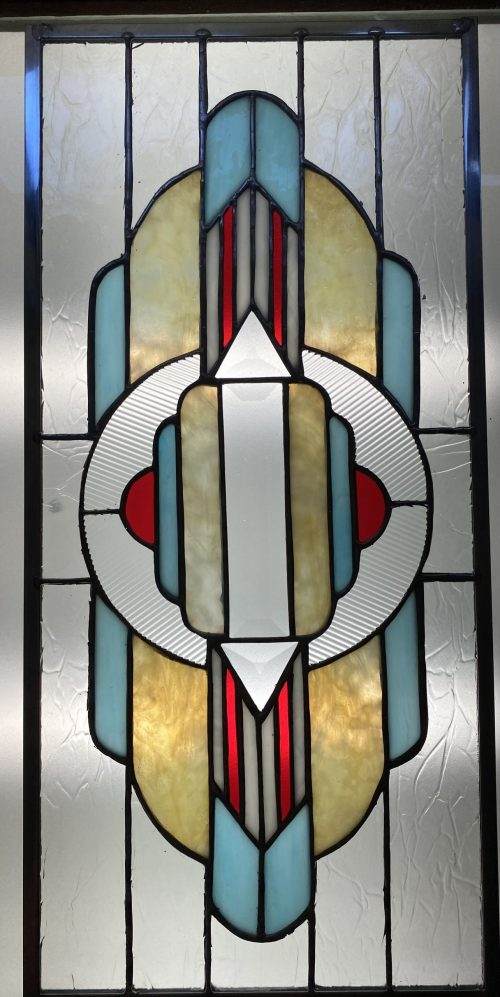 Art Deco Stained Glass Art Panel MADE-to-ORDER - Image 4