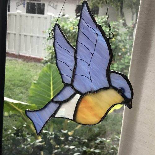 Stained Glass Flying Bird MADE-TO-ORDER - Image 7