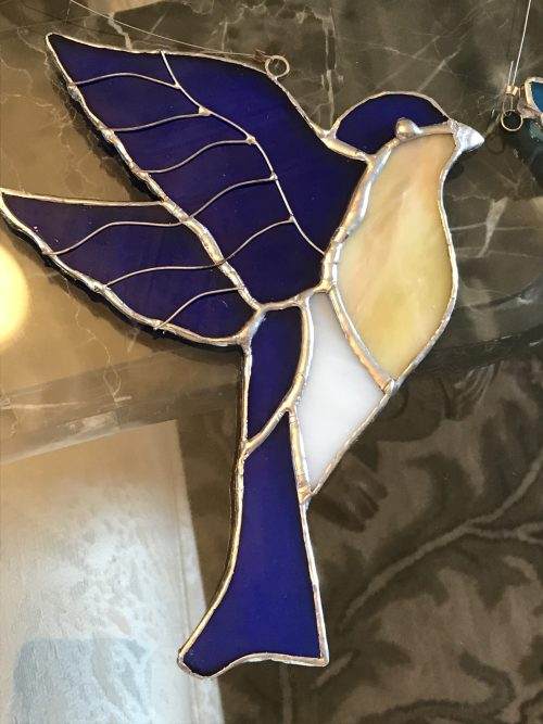 Stained Glass Flying Bird MADE-TO-ORDER - Image 4