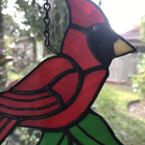 Stained Glass Red Cardinal MADE-TO-ORDER - Image 4