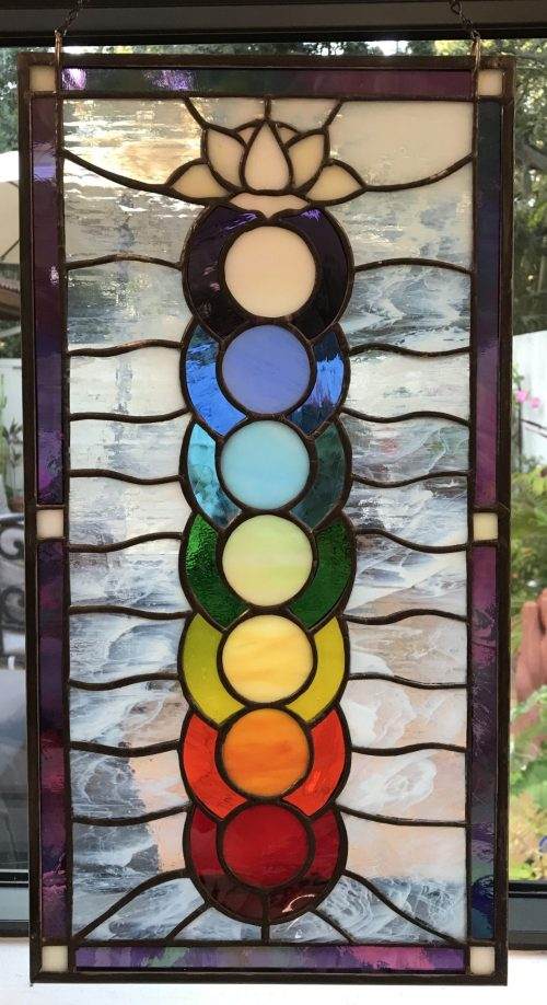 Chakra  Stained Glass Art,  Free Shipping - Image 4