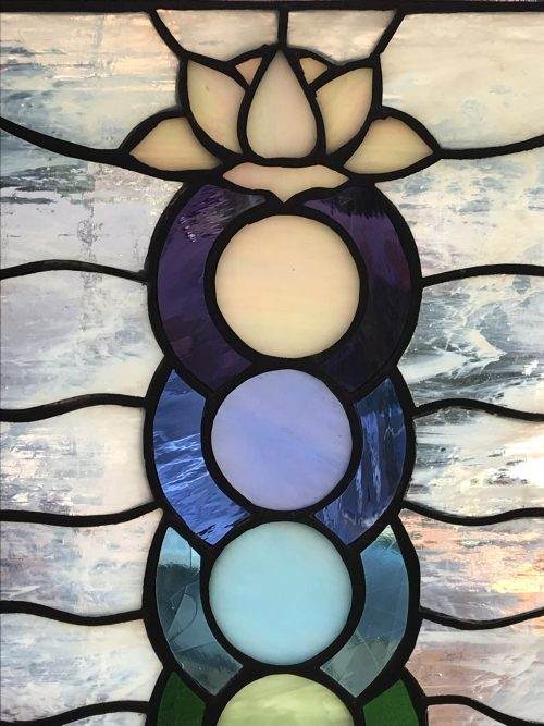 Chakra  Stained Glass Art,  Free Shipping - Image 3