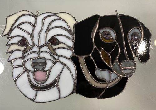 Pet Portrait Stained Glass Panel (custom) Made-to-Order, FREE shipping - Image 3