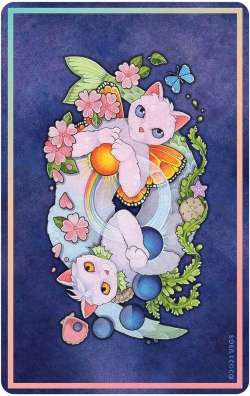 Affirmations of the Fairy Cats deck & book by Brenda June Saydak New sealed FREE SHIPPING - Image 4