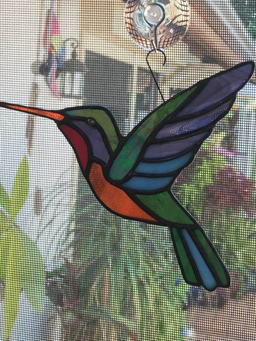 Stained Glass Hummingbird large  MADE-TO-ORDER - Image 6