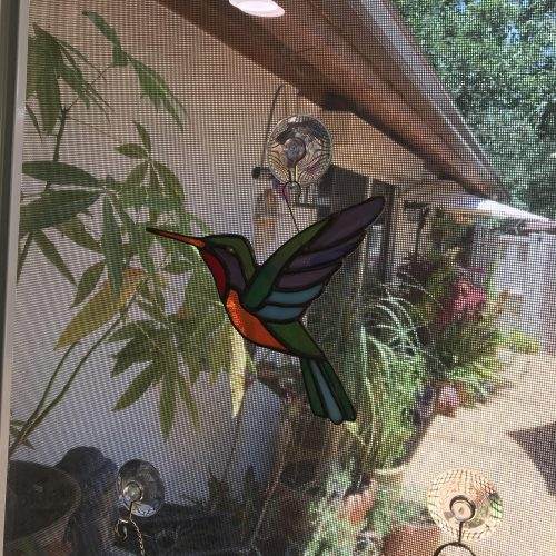 Stained Glass Hummingbird large  MADE-TO-ORDER - Image 5