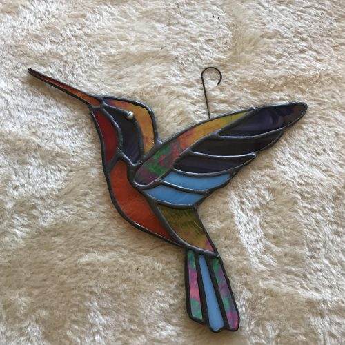 Stained Glass Hummingbird large  MADE-TO-ORDER - Image 4