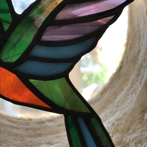 Stained Glass Hummingbird large  MADE-TO-ORDER - Image 3