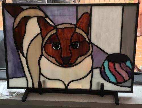 Pet Portrait Stained Glass Panel (custom) Made-to-Order, FREE shipping - Image 5