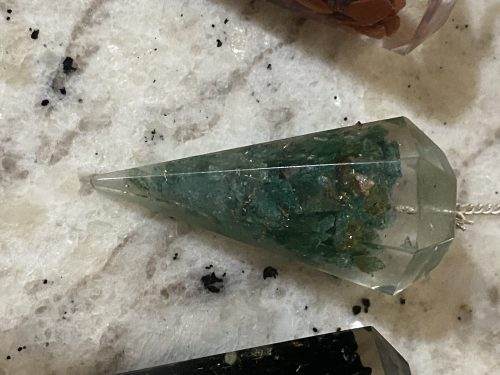 Aventurine Orgonite six sided Pendulum NEW - Image 3