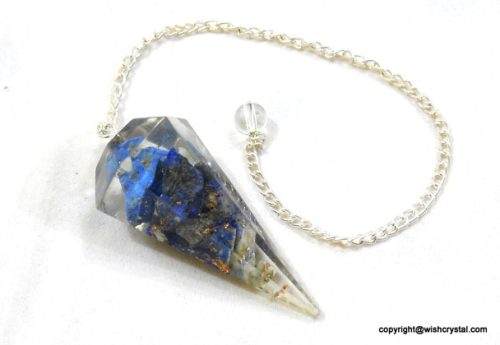 Lapis Lazuli Orgonite six sided Pendulum NEW