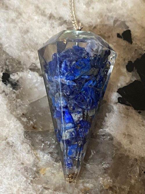 Lapis Lazuli Orgonite six sided Pendulum NEW - Image 3