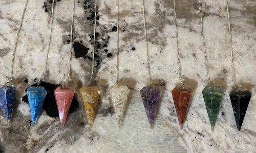 Amethyst Orgonite six sided Pendulum NEW - Image 3