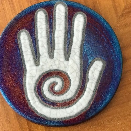 Healing Hand Coaster, handcrafted & signed - NEW - Image 3