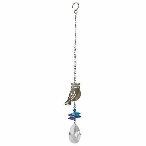 Crystal  Fantasy Owl Suncatcher NEW - Image 3