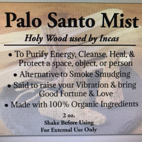 Palo Santo Smudge Mist 2 oz - Image 3