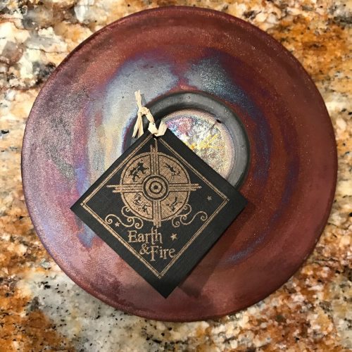 Tree of Life Plate Raku Pottery 5.5" NEW - Image 3