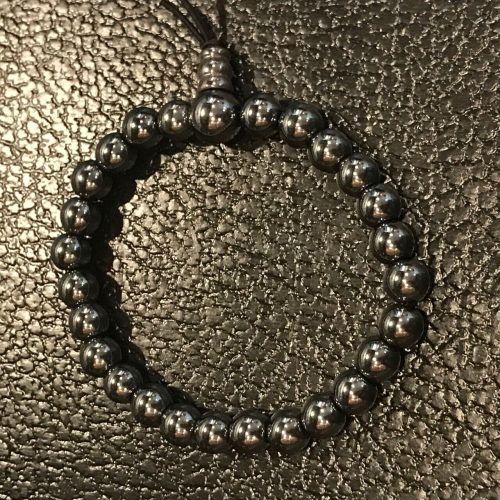 Grounding & Protective Hematite Gemstone Bracelet 8mm NEW - Image 4