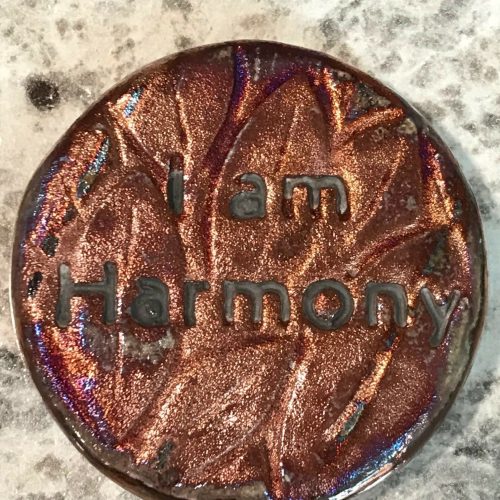 (2) Tree of Life Medallions "I am Harmony" Raku Pottery NEW - Image 5