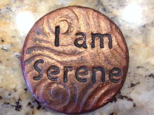 (2) Sea Turtle Medallions "I Am Serene" Raku Pottery NEW - Image 3